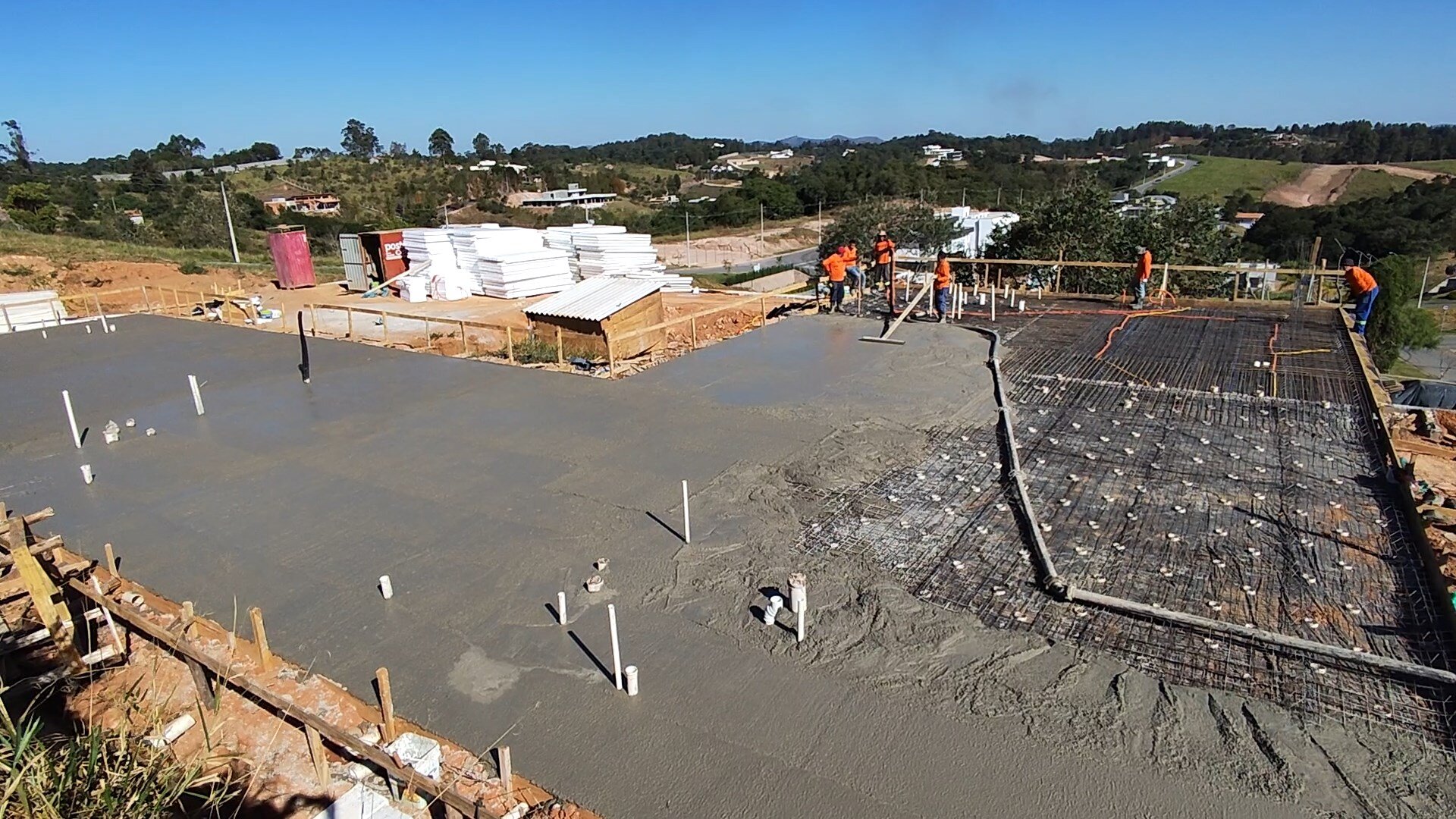 Radier com 500m²